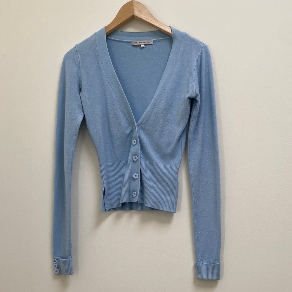 🇨🇦Urban Behavior Soft Blue Cardigan